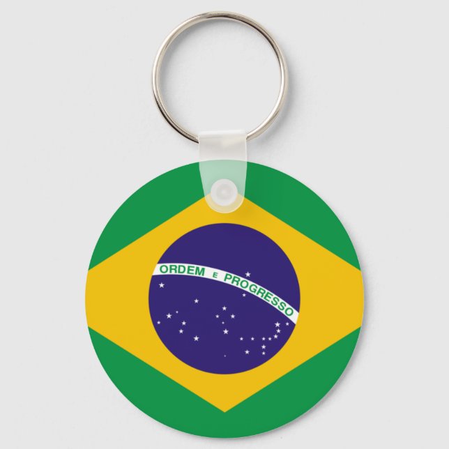 Brazil flag keychain (Front)
