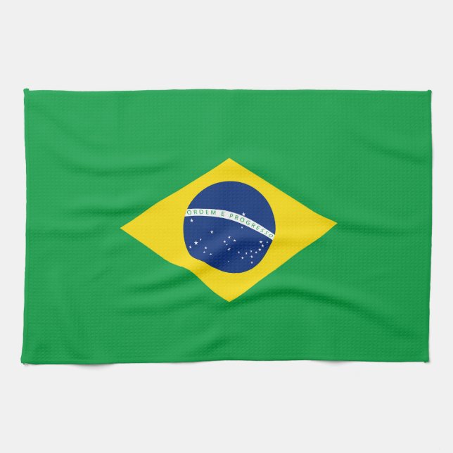 Brazil flag kitchen towel (Horizontal)