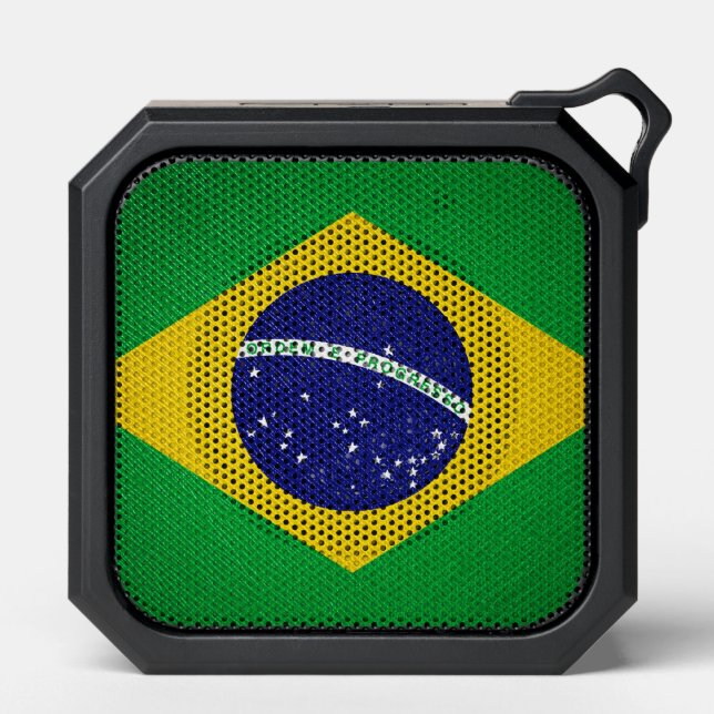 Brazil flag leather wall bluetooth speaker (Front)