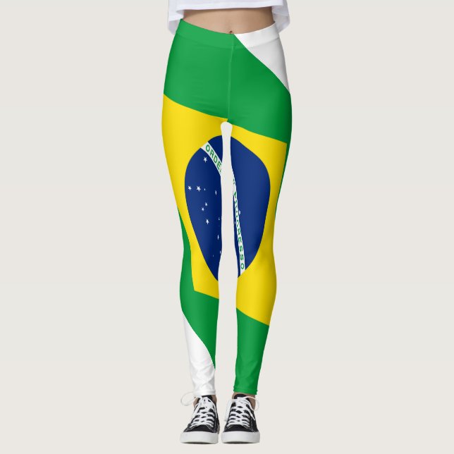 Brazil flag Leggings (Front)