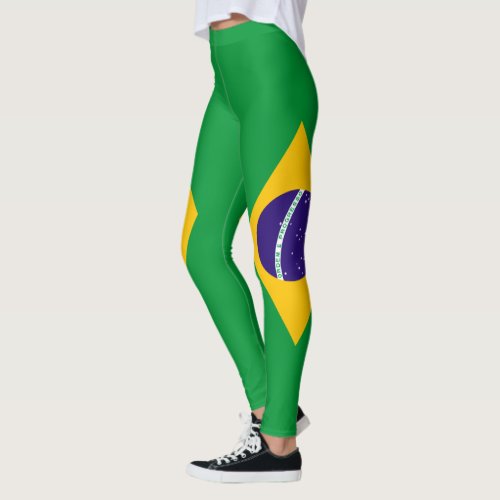 Brazil Flag Leggings