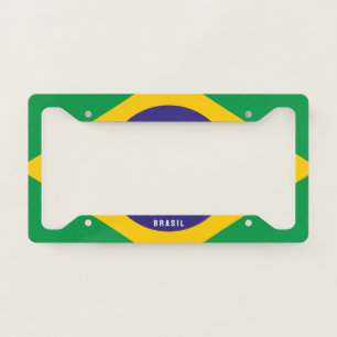 Brazil Flag License Plate Frame