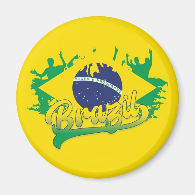 Brazil Flag Magnet (Front)