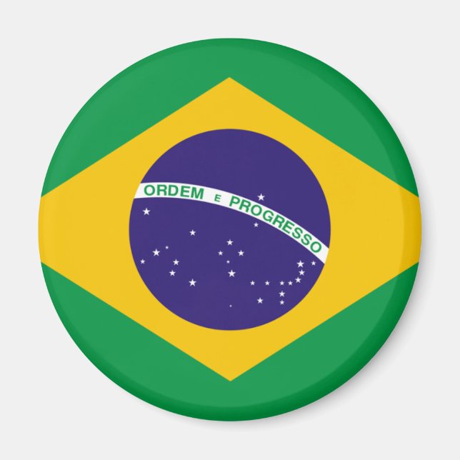 Brazil flag magnet (Front)