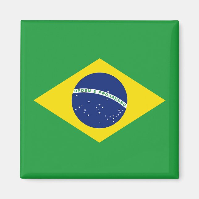 Brazil flag magnet (Front)