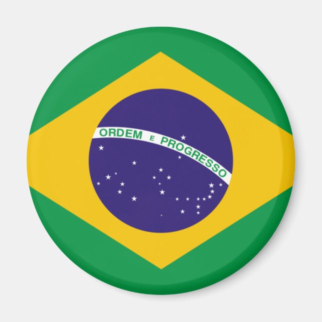 Brazil flag magnet (Front)