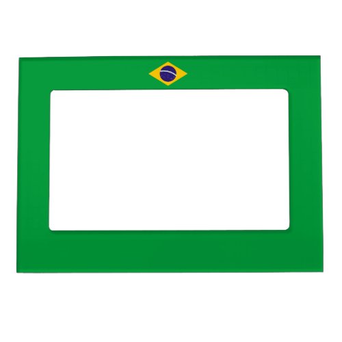 Brazil Flag Magnetic Photo Frame