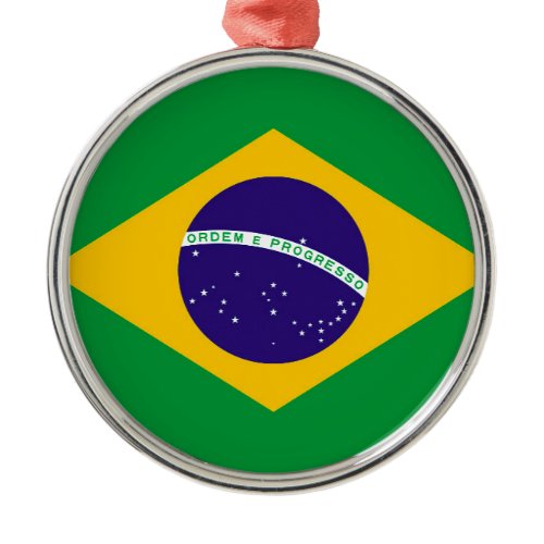 Brazil Flag Metal Ornament