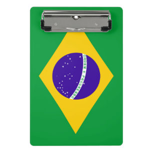 Brazil Flag Mini Clipboard