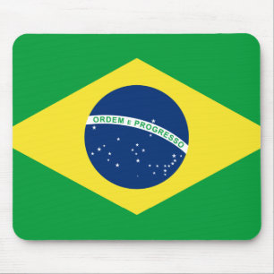 brazil flag mouse pad