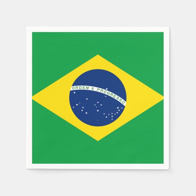 Brazil Flag Napkins (Front)