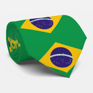 Brazil Flag Neck Tie