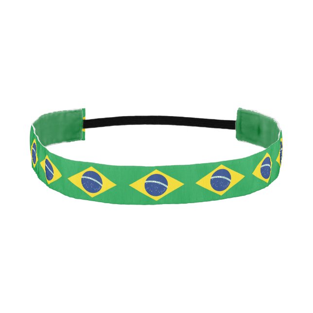 Brazil flag Non-Slip Headbands (Front)