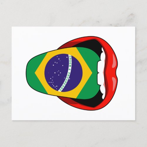 Brazil Flag Ordem e Progresso  Postcard