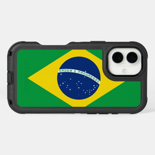 Brazil flag otterbox iPhone case (Back Horizontal)