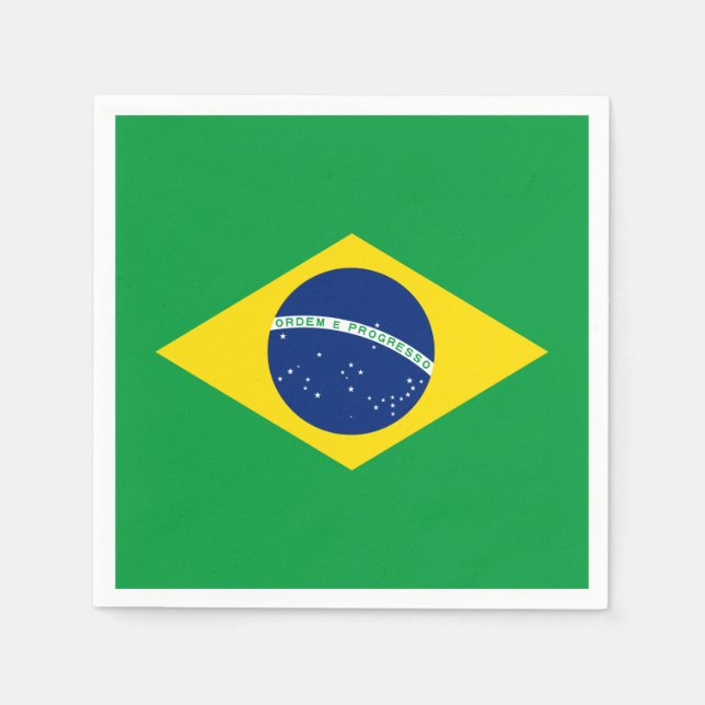 Brazil flag Paper Napkin (Front)