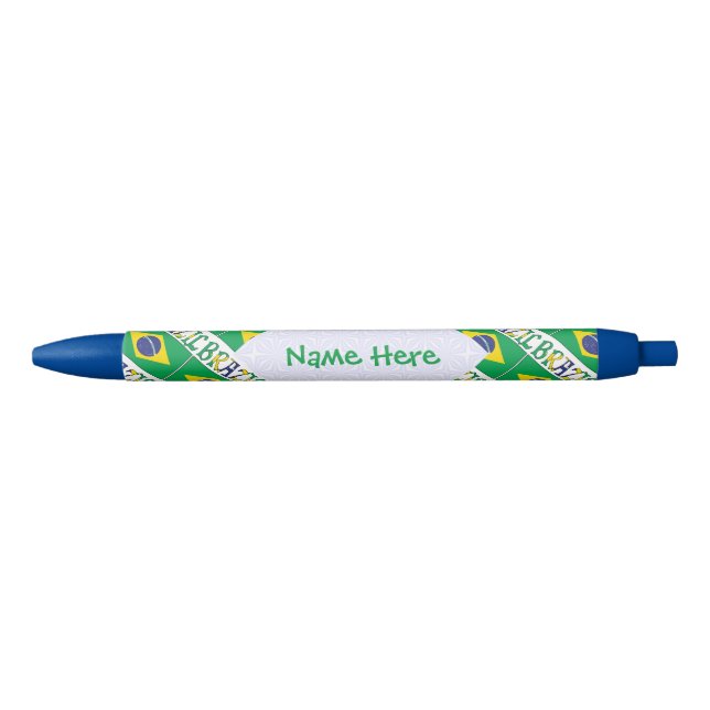 Brazil Flag Personalized Pen (Front)