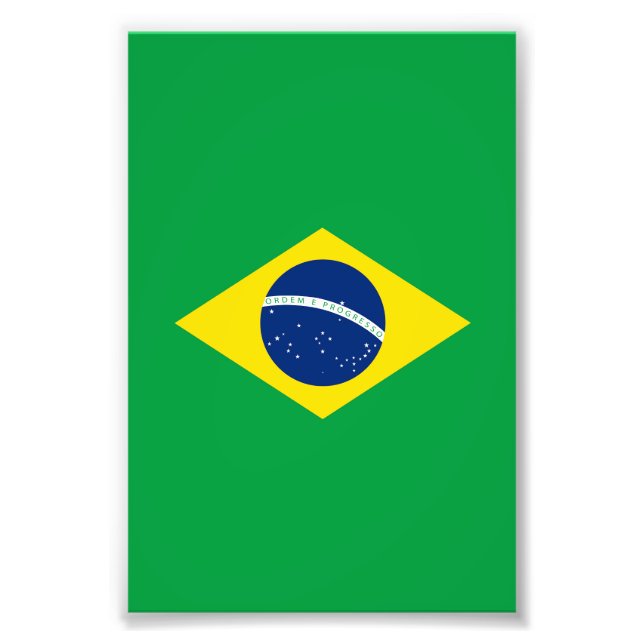 Brazil flag photo print (Front)