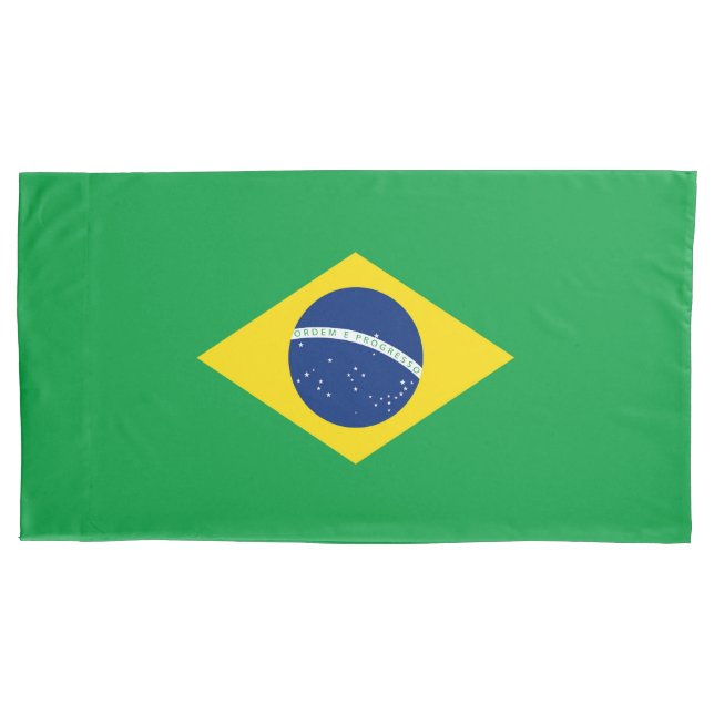 Brazil flag pillow case (Front)
