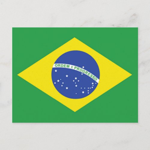 Brazil Flag Postcard