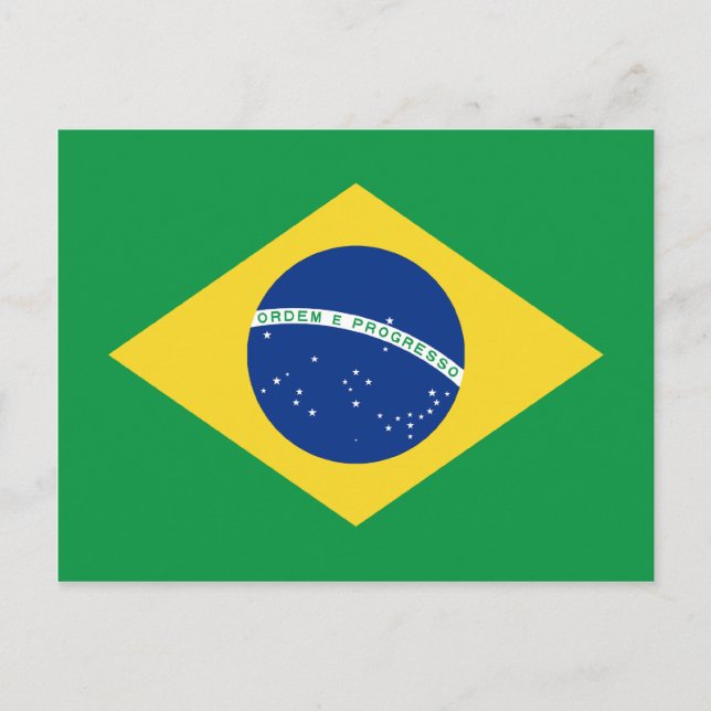 Brazil Flag Postcard (Front)