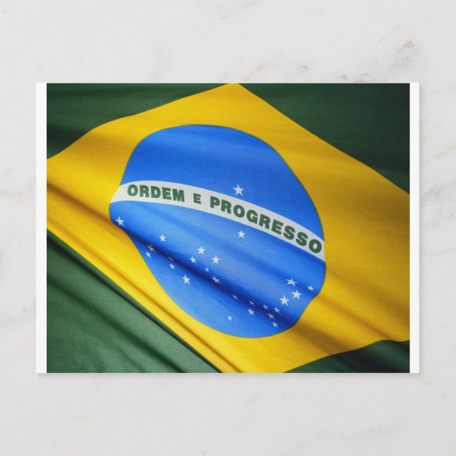 Brazil Flag Postcard (Front)