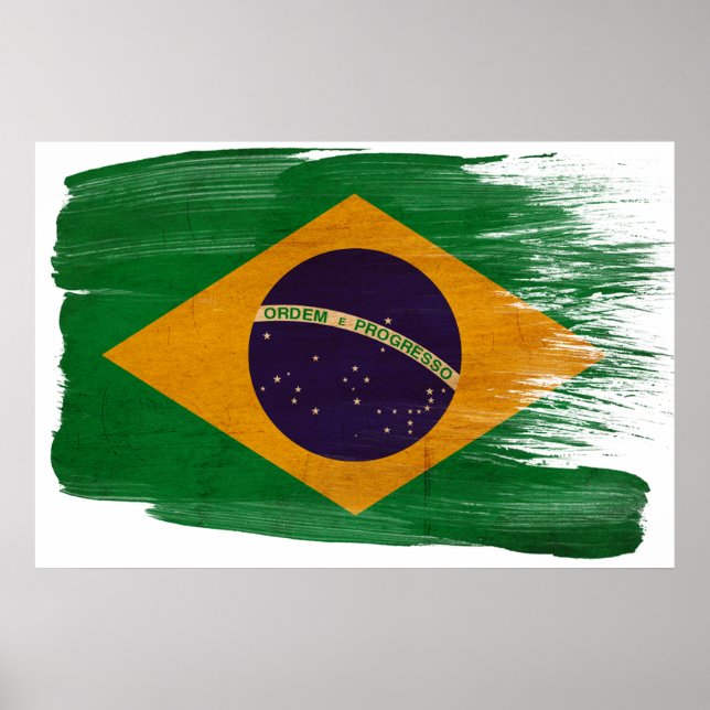 Brazil Flag Posters (Front)