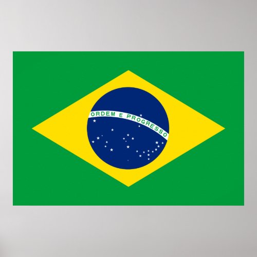 Brazil flag Print Value Poster Paper