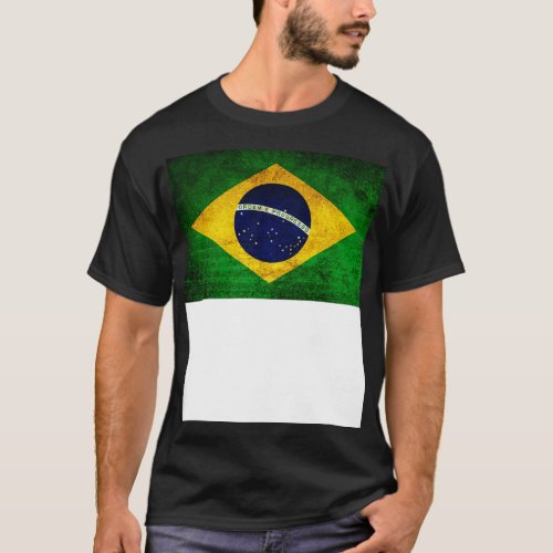 Brazil Flag Rustic Vintage Brazilian T_Shirt