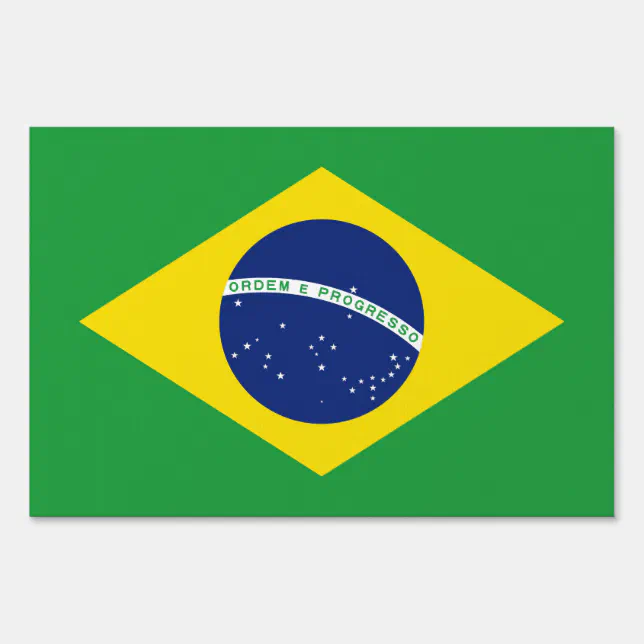 Brazil flag sign Zazzle