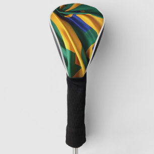 Brazil flag silk texture golf head cover