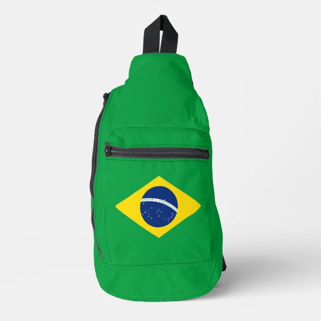 Brazil flag sling bag (Front)
