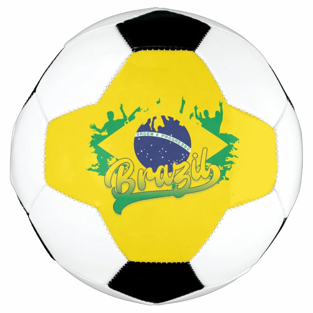 Brazil Flag Soccer Ball (Front)