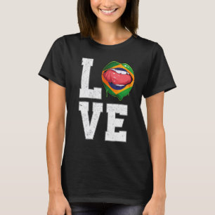 Brazil Flag Soccer Fan Love Brazilian T-Shirt