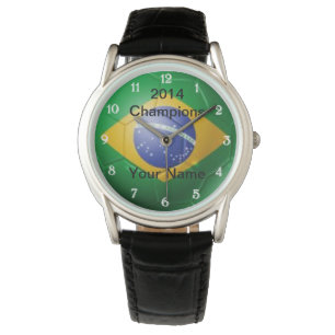 Brazil Flag Soccer Watch
