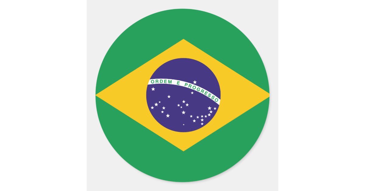 brazil flag sticker zazzle