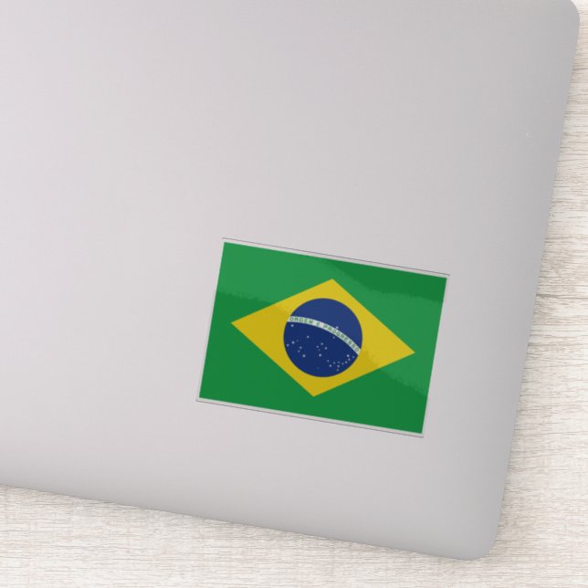 Brazil Flag Sticker (Detail)