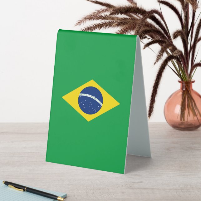 Brazil flag table tent (In SItu (Table))