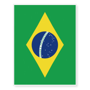 Brazil flag Temporary Tattoos