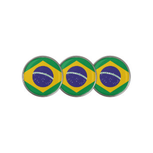 Brazil Flag Theme Golf Ball Marker