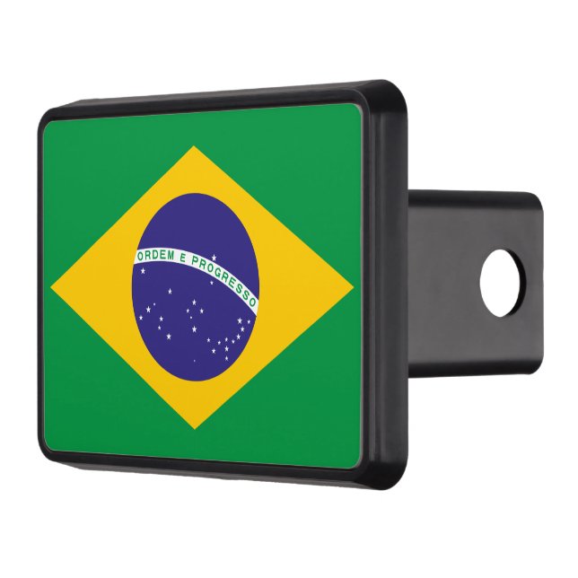 Brazil Flag Theme Hitch Cover (Left)