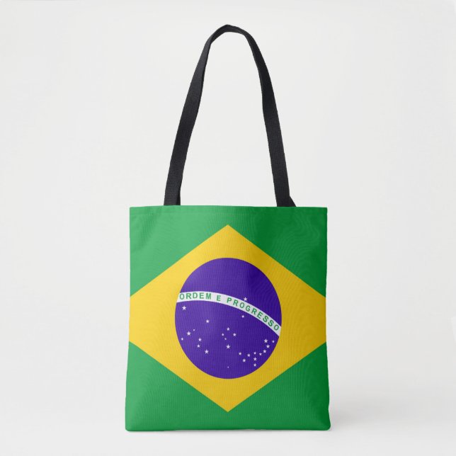 Brazil Flag Tote Bag (Front)