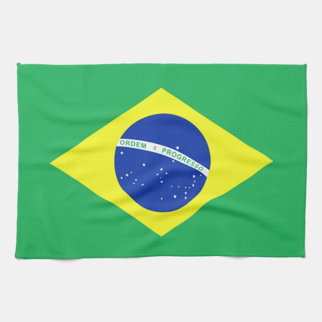 Brazil Flag Towel (Horizontal)