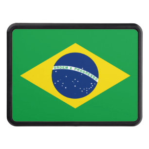 Brazil flag Trailer Hitch Cover