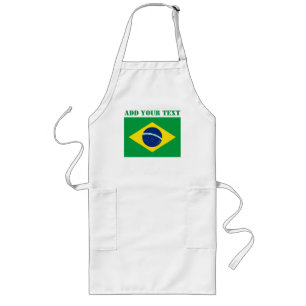 Brazil Flag World Cup 2022 Football Soccer Long Apron