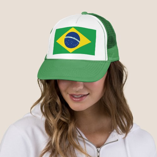 Brazil Flag World Cup 2022 Football Soccer Trucker Hat