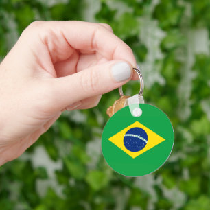 Brazil Flag World Cup 2026 Football Brasil Soccer Keychain