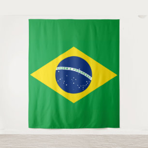 Brazil Flag World Cup 2026 Football Brasil Soccer Tapestry