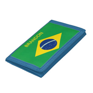 Brazil Flag World Cup 2026 Football Brasil Soccer Tri-fold Wallet
