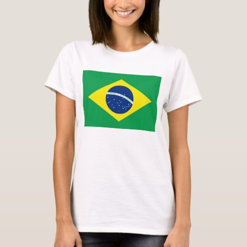 Brazil Flag x Map T_Shirt